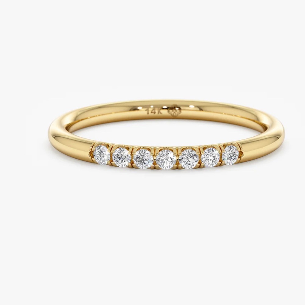 14K Gold & Diamond Stacker Rings - Picture 3 of 9